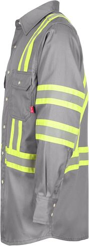 قمصان TICOMELA FR للرجال عالية الوضوح/Hi Vis مقاومة للهب/قميص مقاوم للحريق 6.5oz قمصان لحام رجالية in Saudi Arabia