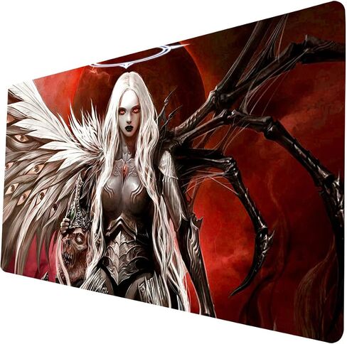 MTG Playmat, Game Mat 24 x 14 inches for MTG DTCG CCG RPG Trading Card Inked Game Playmats Smooth Rubber Surface Battle Game in Kuwait