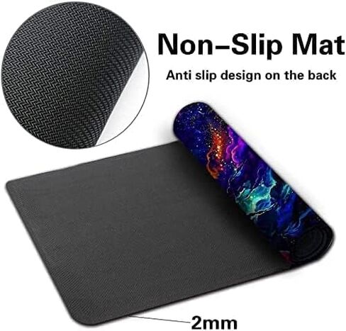 MTG Playmat, Game Mat 24 x 14 inches for MTG DTCG CCG RPG Trading Card Inked Game Playmats Smooth Rubber Surface Battle Game in Kuwait