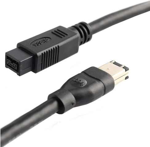 CREATOR FireWire 800 إلى 400 9 دبوس إلى 6 دبوس كابل 6FT، IEEE 1394b FireWire 800 9p إلى 6p سلك التقاط 1.8 متر in Kuwait