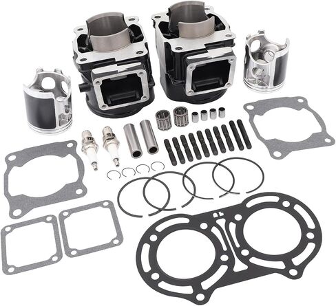 64mm Bore 347CC Cylinder Head Piston Gasket Top End Kit Fit for Yamaha Banshee 350 1987 1988 1989 1990 1991 – 2001 2002 2003 2004 2005 2006 in Saudi Arabia