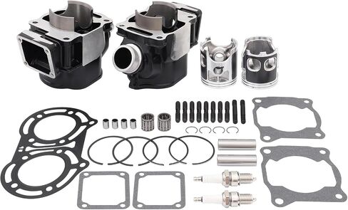 64mm Bore 347CC Cylinder Head Piston Gasket Top End Kit Fit for Yamaha Banshee 350 1987 1988 1989 1990 1991 – 2001 2002 2003 2004 2005 2006 in Saudi Arabia