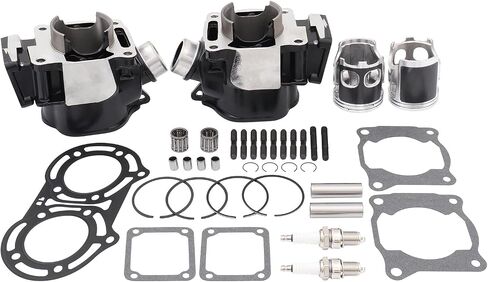 64mm Bore 347CC Cylinder Head Piston Gasket Top End Kit Fit for Yamaha Banshee 350 1987 1988 1989 1990 1991 – 2001 2002 2003 2004 2005 2006 in Saudi Arabia