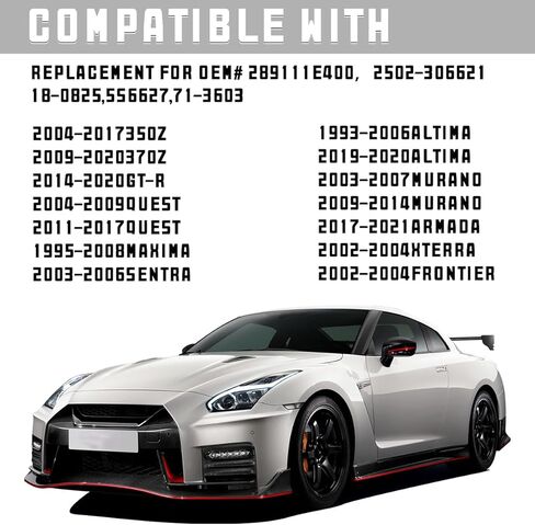 مستشعر سائل غسيل الزجاج الأمامي للسيارة، استبدال مستشعر سائل ممسحة الزجاج الأمامي الاحترافي OEM#289111E400 2502-306621، ملحقات المركبات المتوافقة مع 350Z 370Z GT-R in Kuwait