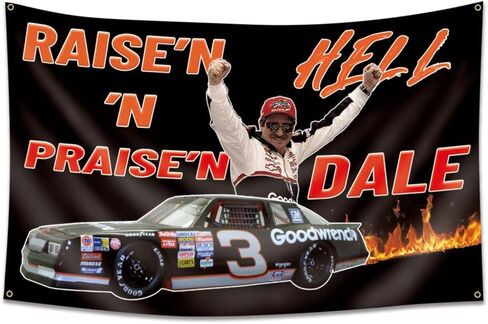 علم سباق Dale Earnhardt مقاس 3 × 5 أقدام نسيج مضحك لغرفة النوم وغرفة المعيشة وديكور الحائط في الكلية in Kuwait