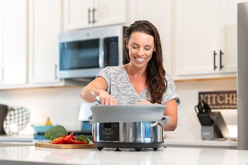 Silicone Crock Pot Liners Large Size w/Tongs | Single Reusable Silicone Slow Cooker Liner | Flexible Slow Cooker Liners 3-8 Quart Pots | Easy Clean Crock Pot Liner Bags | Crock Pot Liners 3-8 Quarts in Saudi Arabia