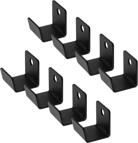 8 Pcs Wall Mount U Bracket Tile Hanger, Inner Width 1-1/2"(38.1mm), Heavy Duty Wall Hook Hanger, Billboard Holder Brackets, 3mm Thickness (Size: 2"x1-1/2"x2") in Saudi Arabia