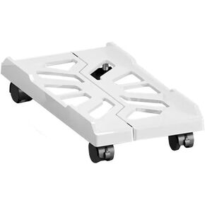 Pc Support Stand Black and White Mobile CPU Stand Adjustable CPU Tower Stand with 4 Swivel Wheels Under Desk Stand Ventilated CPU Host Stand Suitable for Most Pcs,Black in Saudi Arabia