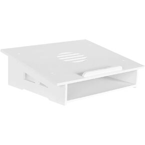 SHINEOFI Laptop Stand Cooling Elevated Display Storage Holder Small White for Office Desk and Home Use in Kuwait