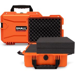SHALL Hard Case, Cyberdeck Case, IP67 Waterproof Protective Camera Case with Customizable Foam, Protection for Camera, Drones, Lens, Equipment, 14"x11"x6", Black in Saudi Arabia