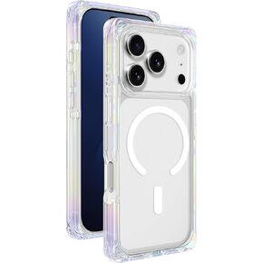 AMAZINGthing لهاتف iPhone 17 Pro Max [جراب Omni]، مصمم لملحقات MagSafe، مقاوم للسقوط بطول 10 أقدام، غطاء هاتف مغناطيسي مع حماية من الصدمات، مضاد للأصفرار، شفاف، قوس قزح شفاف in Kuwait