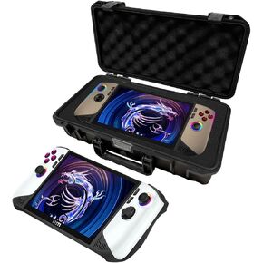 حقيبة حمل صلبة مقاومة للماء لجهاز MSI Claw 8 AI+ A2VM Polar Tempest Edition/MSI Claw 8 AI+ A2VM لوحدة تحكم الكمبيوتر المحمولة للألعاب، سعة كبيرة للقاعدة والشاحن والملحقات in Kuwait
