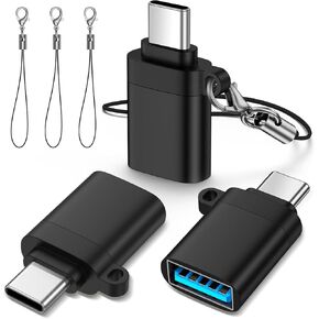 USB to USB C Adapter for iPhone 17e 17 Pro Max 17 Pro 17 16, 3Pack Type C Male to A Female OTG Adapter Data Transfer & Charge for Samsung Galaxy S26 Ultra S26+ S26 Notebook,MacBook,Surface,Dell,XPS in Saudi Arabia