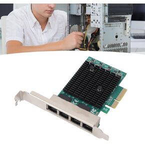 4 Port PCIe Gigabit Network Card, RTL8125B LAN Controller 2.5G Ethernet Adapter with 2500 1000 100Mbps RJ45 Ports, for Desktop PC Workstation Server in Kuwait