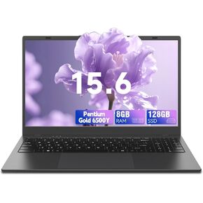 كمبيوتر محمول 15.6 بوصة - 8 جيجابايت رام 128 جيجابايت SSD مع معالج Pentium 6500Y يصل إلى 3.4 جيجا هرتز، 1080P FHD IPS، النوع C، HDMI، BT 5.0، WiFi 5، أجهزة كمبيوتر محمولة تقليدية للعمل والسفر المدرسي in Kuwait