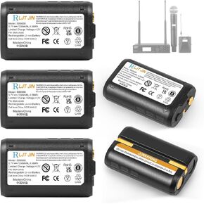 5PCS SB900B Battery for Shure SB900 SB900A SB900B Compatible with P9RA+ P10R+ P3RA Receivers, ULX-D QLX-D AD Series Transmitters 95A42465, 95B42465 Battery in Saudi Arabia