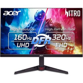 Acer Nitro 27" 4K UHD 3840 x 2160 Gaming IPS Monitor | AMD FreeSync | Up to 144Hz Refresh Rate with DFR to FHD 320Hz| Up to 0.5ms | 1 x Port 1.4 & 2 x HDMI 2.1 Ports | VG270K V4bmiipx (Renewed) in Kuwait