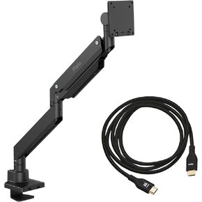 Pixio PS2S Titan Black Ultrawide Mega ذراع شاشة واحدة متميزة للخدمة الشاقة مع كابل HDMI 2.1 أسود معتمد للغاية فائق السرعة 10FT 8K 60 هرتز 4K 120 هرتز نايلون مضفر in Kuwait