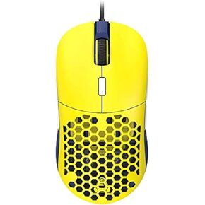 لعبة الدم الأول فقط. ماوس ألعاب F15 كهرماني مع غطاء قرص العسل قابل للاستبدال، إضاءة خلفية RGB، 16000 نقطة في البوصة، 8 أزرار قابلة للبرمجة، شكل متماثل مع كلا الزرين الجانبيين للأيدي اليسرى واليمنى، أصفر in Kuwait