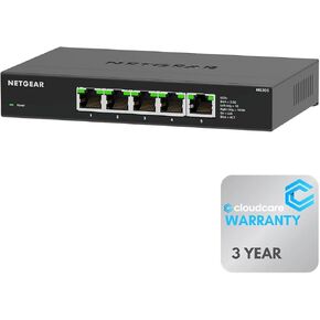 NETGEAR MS305 5-Port Multi-Gigabit 2.5G Ethernet 𝐒𝐰𝐢𝐭𝐜𝐡 | Unmanaged | Cloud Care's 3-Year Warranty SupportPlus Included in Saudi Arabia