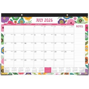 Desk Calendar 2024-2025 - Calendar 2024-2025, Jul.2024 - Dec.2025, 17''x12'', 18 Months Academic Calendar 2024-2025 Planner, Cutting Lines, Protector in Kuwait