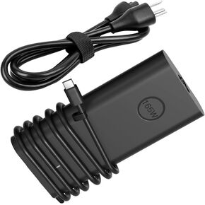 165W USB-c Laptop Charger for Dell Precision 5690 5680 5490 3580 3480 Mobile Workstations AI PC Latitude 7640 7340 5540 Pro Max 16 18 Plus Pro Max 16 18 Laptop Power AC Adapter in Kuwait