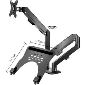 Screen Stand, Monitor Arm + Laptop Holder, Full Motion Stand for 10-16" Laptops and 13-32" Computers Led LCD Screen Supports Tilt and Rotation-1-Xy360-M22B in Saudi Arabia