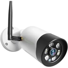 HD 1080P 5MP 8MP WiFi IP Camera Outdoor Wireless Full Color Night Vision CCTV Bullet Security Camera TF Card Slot(AU Plug,8MP Add 64GB TF) in Kuwait