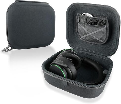 Linkidea Headphones Carrying Case Compatible with Corsair HS55, HyperX Cloud III, Logitech G435 Case, Replacement Protective Hard Shell Travel Bag with Cable, Charger Storage (Grey) in Kuwait