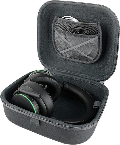 Linkidea Headphones Carrying Case Compatible with Corsair HS55, HyperX Cloud III, Logitech G435 Case, Replacement Protective Hard Shell Travel Bag with Cable, Charger Storage (Grey) in Kuwait