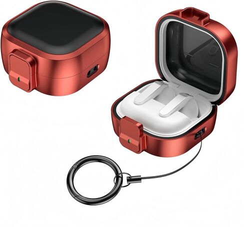 حافظة متوافقة مع هاتف Samsung Galaxy Buds 4 وGalaxy Buds 4 Pro (2026) مع مشبك قفل آمن، وشحن لاسلكي، وواقي مضاد للصدمات مع حبل مضاد للفقد وحلقة تسلق، وإكسسوارات سماعات الأذن للرجال والنساء in Kuwait