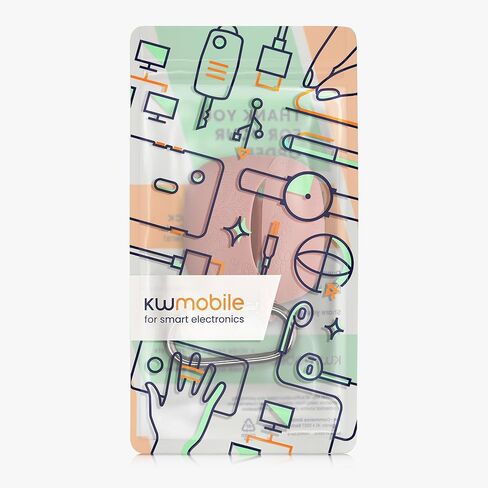 kwmobile Silicone Carry Case for JBL Tune Flex 2 Case - Embossed Soft Rubber Pouch - Cover Embossed Pattern in Kuwait