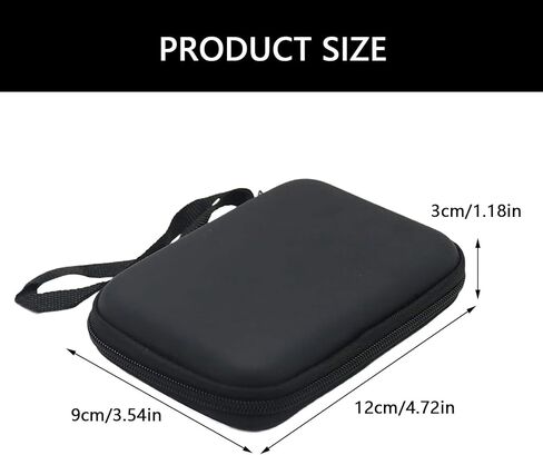 Shockproof Padded Hard Drives Carry Case for 2.5Inch External Drives Accessories Water Resistance Storage Bag Pouches in Kuwait