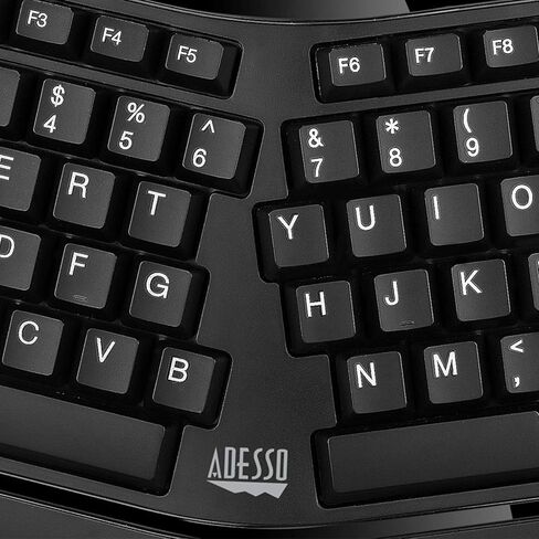 لوحة مفاتيح قارئ البطاقات الذكية المكتبية المريحة من Adesso TruForm AKB-150SB-TAA (متوافقة مع TAA)، أسود (متجدد) in Kuwait