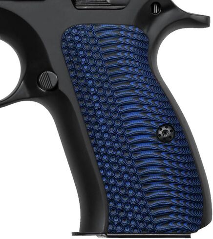 Cool Hand G10 Grips for CZ 75/85 Compact, CZ P-01, P100, C100, Tristar T100, CZ PCR, CZ 75 D, Black Gun Grips Screws Included, Aggressive OPS Texture in Saudi Arabia