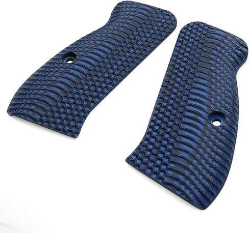 Cool Hand G10 Grips for CZ 75/85 Compact, CZ P-01, P100, C100, Tristar T100, CZ PCR, CZ 75 D, Black Gun Grips Screws Included, Aggressive OPS Texture in Saudi Arabia