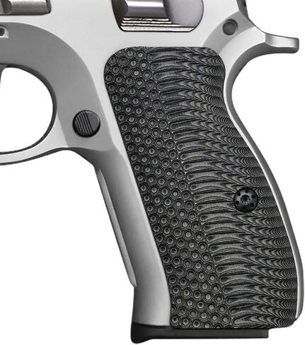 Cool Hand G10 Grips for CZ 75/85 Compact, CZ P-01, P100, C100, Tristar T100, CZ PCR, CZ 75 D, Black Gun Grips Screws Included, Aggressive OPS Texture in Kuwait
