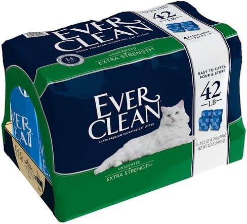 Ever Clean Extra Strength Clumping Unscented Cat Litter, 42 lbs. in Saudi Arabia