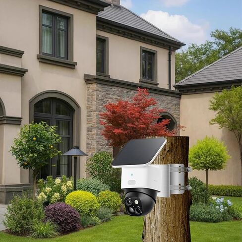 Pole Mount Bracket Compatible with eufy Security eufyCam S4 All eufy PoE Bullet-PTZ Cam S4 eufy Security SoloCam E30/E42/S340, Metal Outdoor Adapter Wall Corner Mounting Adjustable Position Holder in Kuwait