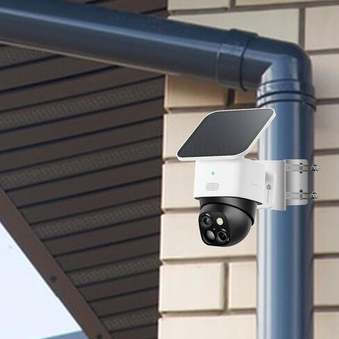 Pole Mount Bracket Compatible with eufy Security eufyCam S4 All eufy PoE Bullet-PTZ Cam S4 eufy Security SoloCam E30/E42/S340, Metal Outdoor Adapter Wall Corner Mounting Adjustable Position Holder in Kuwait