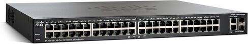 Cisco SF200-48P 48 Port 10/100 Mbps PoE Smart Switch (متجدد) in Kuwait