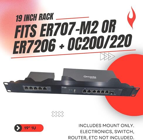طقم حامل 1U مقاس 19 بوصة لـ Omada OC220 أو OC200 وER707-M2 أو ER7206 in Kuwait