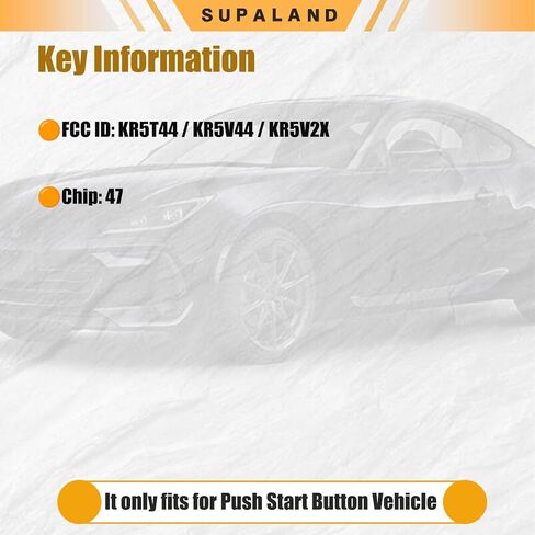 SUPALAND مفتاح فوب دخول بدون مفتاح يناسب هوندا CRV Pilot Civic Passport CR-V 2016-2022 التحكم عن بعد استبدال المفتاح الذكي دفع زر البدء KR5T44 / KR5V44 / KR5V2X 47 رقاقة 433 ميجا هرتز 5B in Kuwait