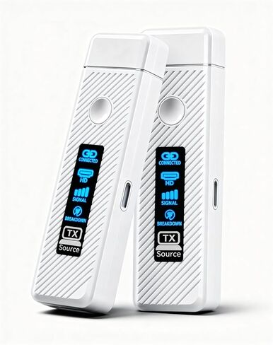 Wireless HDMI Transmitter and Receiver 328FT/100M,4K Decode Plug & Play Portable 5G+2.4G Wireless HDMI Remote Control Extenders for Video/PC/Projector/TV Box in Kuwait