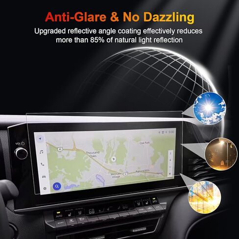 لـ 2025 Camry Screen Protector Matte لـ 2025 2026 Toyota Camry XLE XSE 12.3 بوصة شاشة لمس لـ 2025 Toyota Camry 9th Gen Hybrid EV Accessories طبقة حماية من الزجاج المقسى in Kuwait