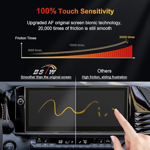 لـ 2025 Camry Screen Protector Matte لـ 2025 2026 Toyota Camry XLE XSE 12.3 بوصة شاشة لمس لـ 2025 Toyota Camry 9th Gen Hybrid EV Accessories طبقة حماية من الزجاج المقسى in Kuwait