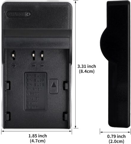 شاحن USB Norifon EN-EL3 لكاميرات Nikon D100 وD100 SLR وD200 وD300 وD300s وD50 وD70 وD70s وD80 وD90 وDSLR D700 والمزيد in Kuwait