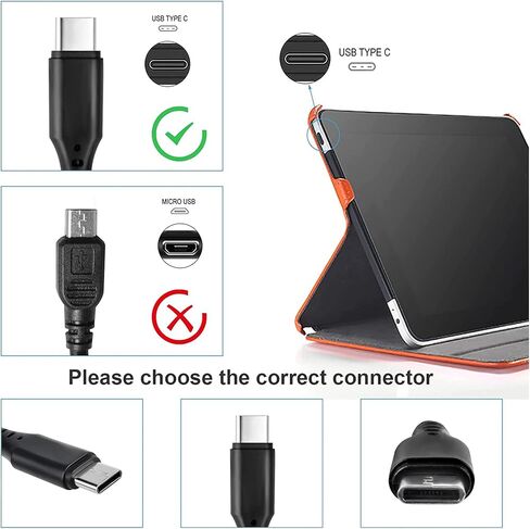 محول شاحن حائط تيار متردد 5 فولت 2.4 أمبير من النوع C USB-C AC-DC متوافق مع جهاز Nokia N1 مقاس 7.9 بوصات in Kuwait
