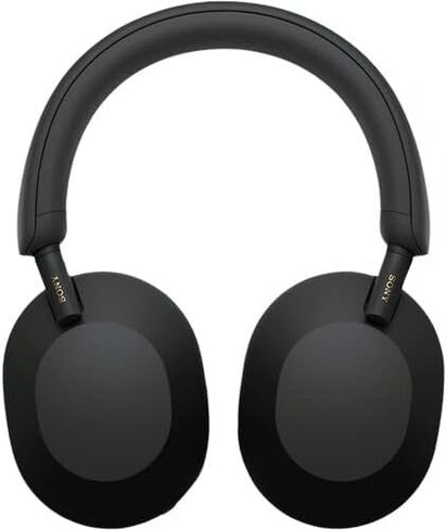 Sony WH-1000XM5 Wireless Noise Canceling Headphones with Auto Noise Canceling Optimizer, Crystal Clear Hands-Free Calling, and Voice Control, Black + Headphone Stand + USB Adapter (Renewed) in Kuwait