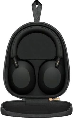 Sony WH-1000XM5 Wireless Noise Canceling Headphones with Auto Noise Canceling Optimizer, Crystal Clear Hands-Free Calling, and Voice Control, Black + Headphone Stand + USB Adapter (Renewed) in Kuwait